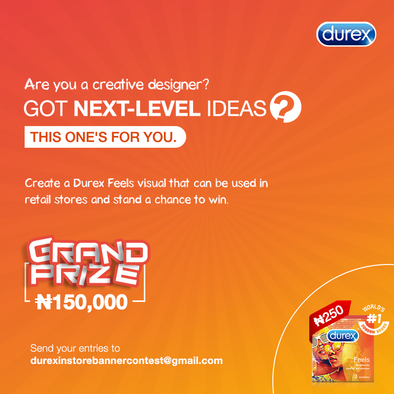 Durex is offering creative designers #150K and nationwide acclaim; here’s how to get in!