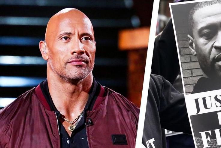 The Rock Pens Moving Tribute to George Floyd