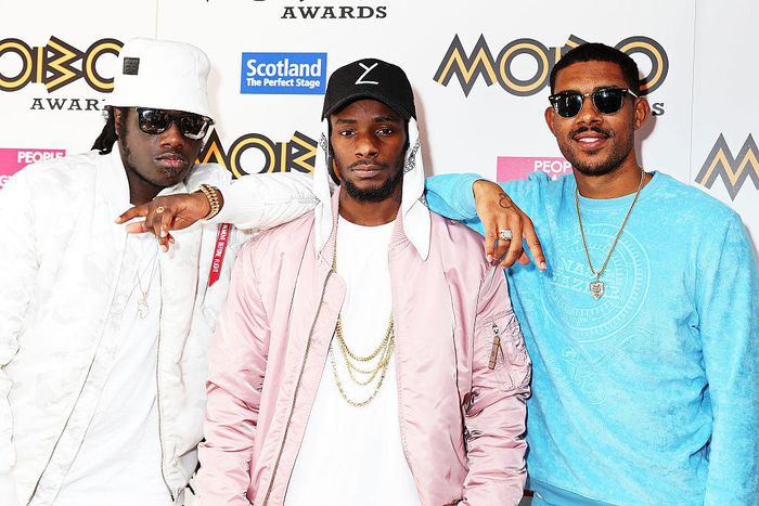 L-R: Haile, Akelle Charles and  Louis Rei of British collective, WSTRN. (Metro)