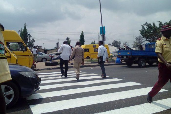 A zebra crossing in Lagos, Nigeria [Trek Africa]