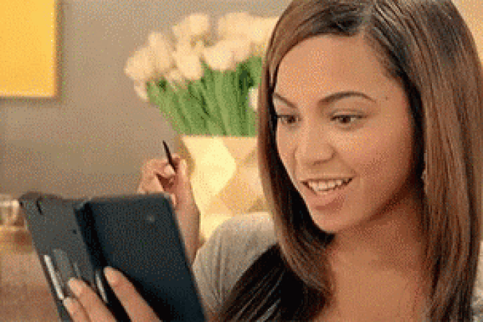 beyonce-typing