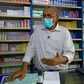 Pharmacy owner Abdulaziz Othman bemoans the acute shortage of medicines at his drugstore in the Sudanese capital Khartoum
