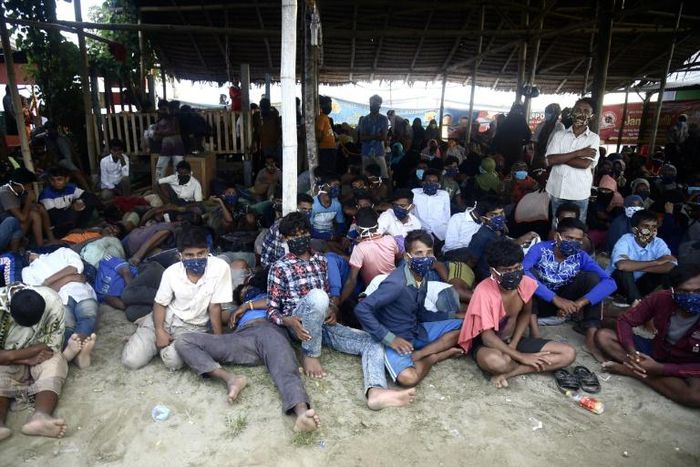 Nearly 300 Rohingya migrants came ashore on Indonesia's Sumatra island early Monday, authorities said, in what is believed to be the one of the biggest landings of the persecuted Myanmar minority in the Muslim-majority nation since 2015