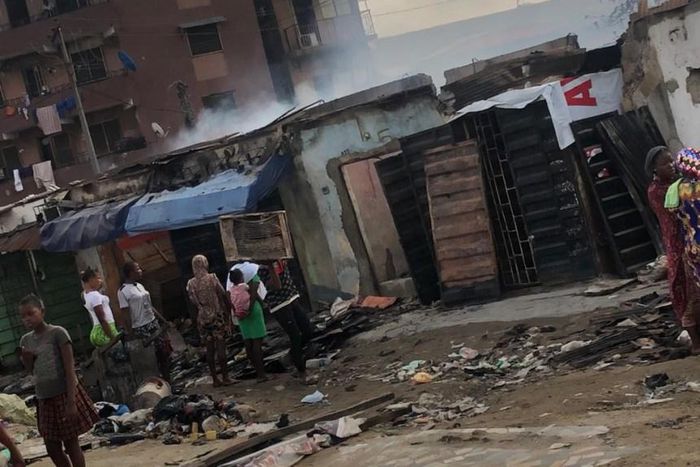 Fire razes 16 kiosks, 14 shops at Adeniji Adele Market in Lagos (NAN)