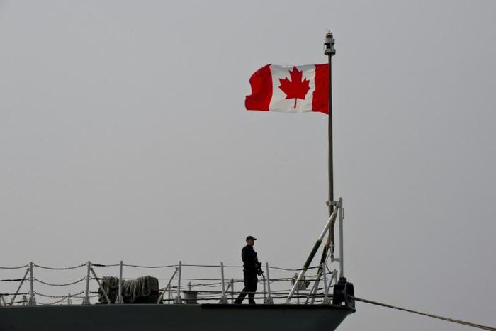 The missing helicopter was attached to the Canadian frigate Fredericton (pictured March 2015), from where it had taken off for a patrol