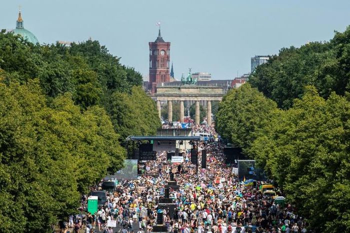 Thousands came out onto Berlin's streets on August 1 to protest against the measures in place to curb the Covid-19 virus from spreading in Germany. Over 20,000 are expected to turn out for a similar event on Saturday