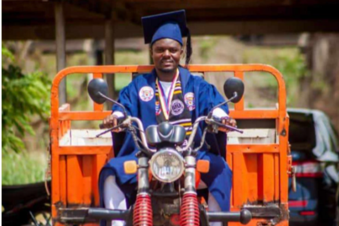 Tricycle rider graduates from UCC as Best Student in Law of Taxation