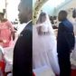“He even slept with me this morning!” – Woman storms hubby's secret wedding with children