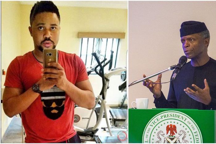 The Nollywood actor in a long post to the vice president commended the government for their efforts to kick coronavirus out of the country. [Instagram/MikeGodson] [Instagram/ProfYemiOsibanjo]