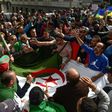 Algerian protesters gathered during a weekly anti-government demonstration in the capital Algiers on March 13 before the coronavirus outbreak halted such rallies