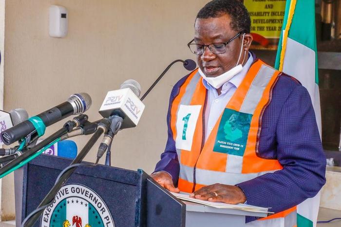 Plateau state Governor, Simon Lalong. [Twitter/@PLSGov]