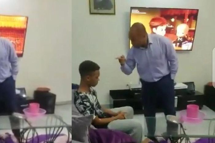 VIDEO: Father who beat his son for failing in exams summoned by Police