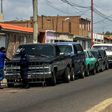 Drivers queue at a gas station in Maracaibo, Venezuela, amid the coronavirus epidemic in July 2020
