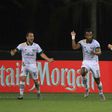 Jeremy Ebobisse celebrates the equaliser in Portland's 2-2 draw with Los Angeles FC in the MLS restart tournament in Orlando