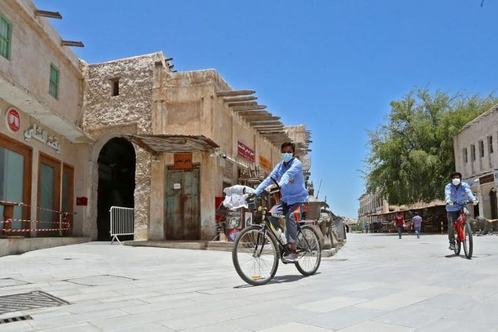 Masks have been mandatory in public places in Qatar since Sunday in an effort to stem the spread of the virus