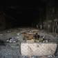 A lonely migrant from Syria on his journey towards Germany, rests in an abandoned railway tunnel in Belgrade
