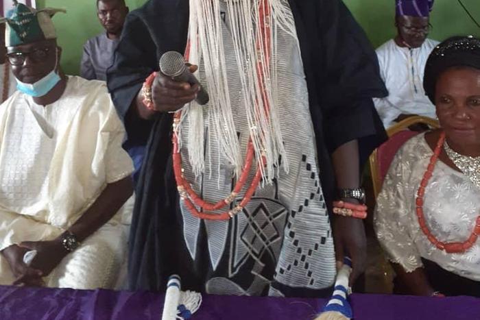 The new Eweye of Isiu Land, Oba Olukayode Raji. [NAN]