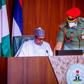 President Muhammadu Buhari. [Twitter/@raufaregbesola]