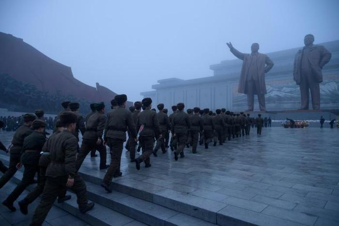 North Koreans are taught from birth to revere Kim Il Sung and his son and successor Kim Jong Il, father of the current leader