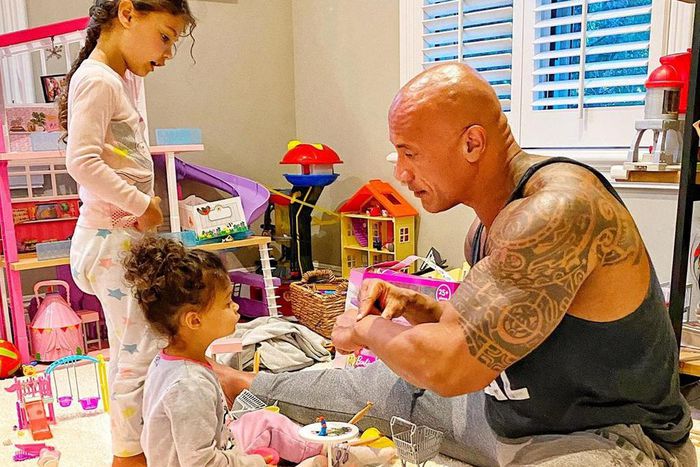 The movie star says his family is no longer contagious [Instagram/TheRock]