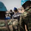 UN peacekeeping police on patrol in the Central African Republic in January 2020