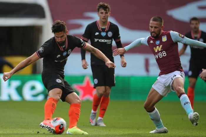 Olivier Giroud fired Chelsea to victory at Aston Villa