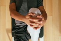 Sportsman Stretching his Leg