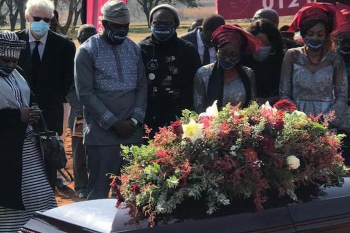 Burial of late Dr Taiye Abe, Chairman, All Progressives Congress (APC), South Africa chapter, in Pretoria on Monday. [NAN]