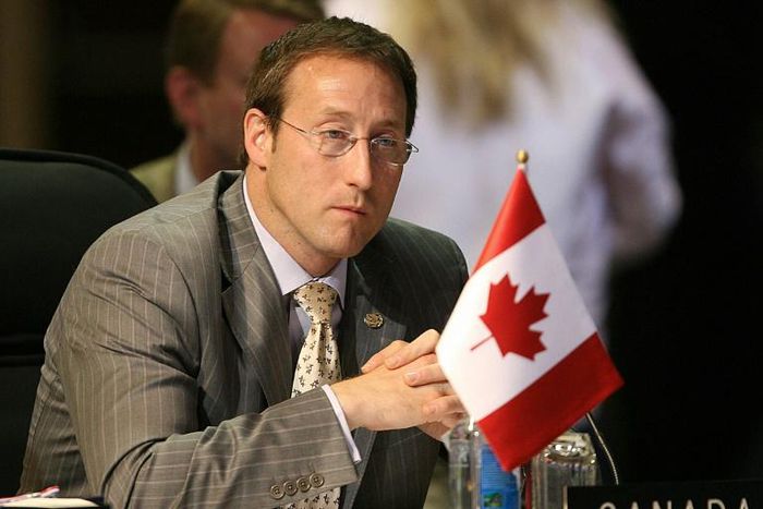 Former Canadian foreign and defense minister Peter MacKay is the frontrunner in the race to lead the nation's Conservatives and take on Liberal Prime Minister Justin Trudeau. The contest results are to be announced Sunday.