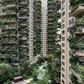 With hardly any residents to care for them, the plants at Chengdu's Qiyi City Forest Garden have overrun the towers