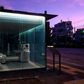A new block of toilets in Tokyo features transparent walls that turn opaque when the user locks the door
