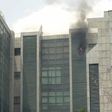 The CAC office in Abuja on fire (SaharaReporters)