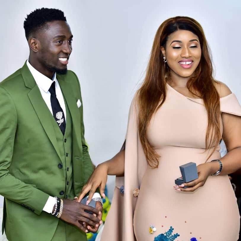 Wilfred Ndidi and wife Fortunate (Instagram/Wilfred Ndidi)
