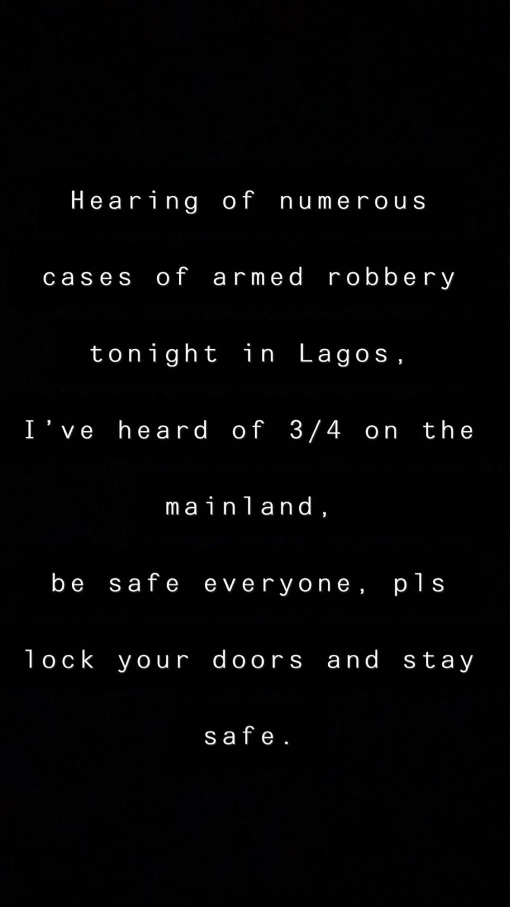 Toke Makinwa is lamenting over the sudden increase in crime rates in some parts of the country since the lockdown order issued by the government. [Instagram/TokeMakinwa]