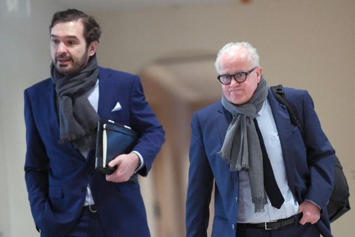 Fritz Keller (R), president of the German Football Association is leading a move to introduce a salary cap