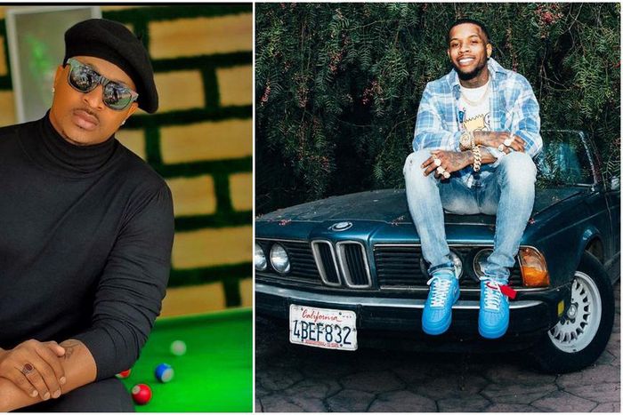 The rapper who has become famous for his IG live videos made a special announcement where he gave the Nigerian actor the warning. [Instagram/ToryLanez] [Instagram/IKOgbonna]