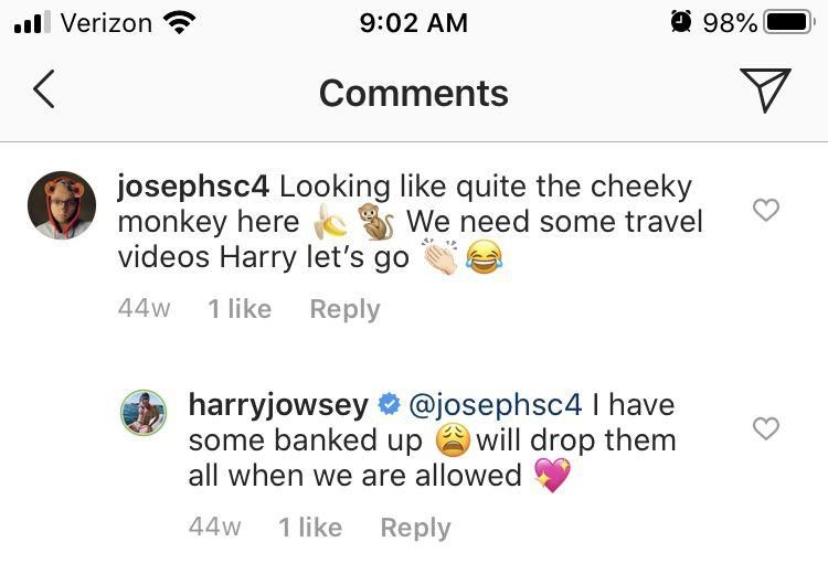 harry jowsey instagram