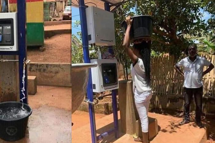 Ghana: Public water vending machine allows you to buy with ATM card