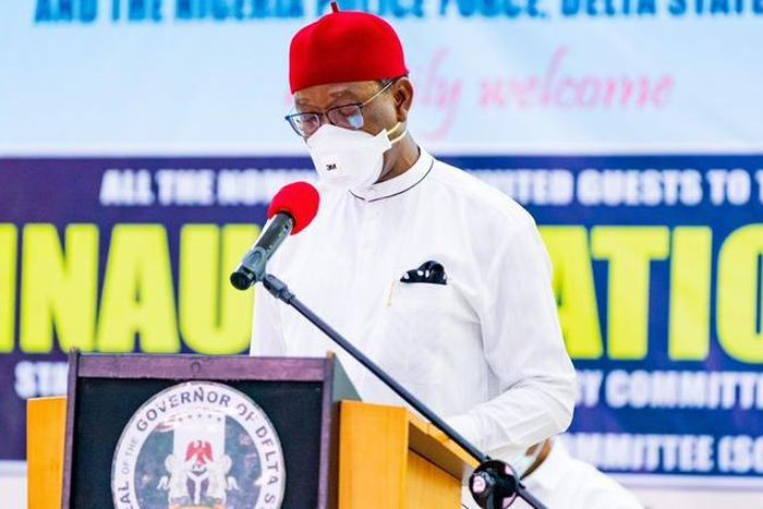 Delta state, Governor Ifeanyi Okowa. [Twitter/@IAOkowa]