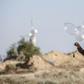 Palestinian militants have been using improvised balloons to carry incendiary materials across the Gaza border into Israel, which imposes a tight blockade on the enclave