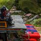 Ex-FARC guerrillas setting off on a journey of thousands of kilometers to flee the violence that has threatened their commune