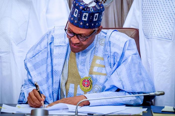 President Muhammadu Buhari. [Twitter/BashirAhmaad]