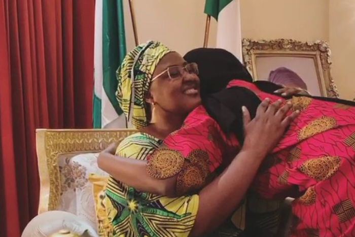 Nigeria's First Lady, Aisha Buhari reunites with her daughter (Aisha Buhari)
