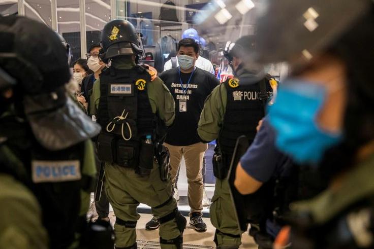 Hundreds were detained and searched throughout the night