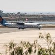 An Israir Airlines flight from Tel Aviv lands at Cyprus's Larnaca International Airport, the first scheduled commercial passenger flight to arrive on the island since the imposition of a coronavirus lockdown on March 21