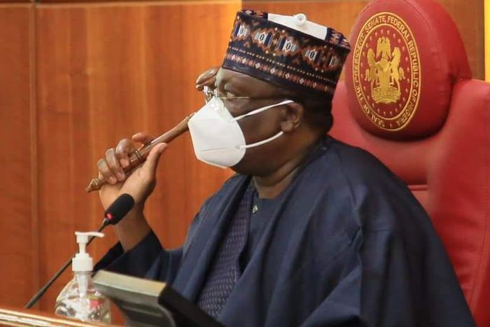 President of the Senate, Ahmad Lawan. [Twitter/@OvieOmoAgege]