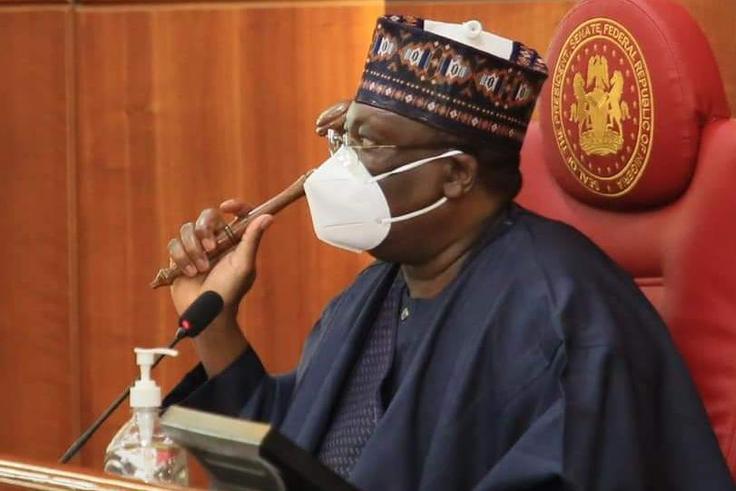 President of the Senate, Ahmad Lawan. [Twitter/@OvieOmoAgege]