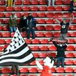 Empty feeling: Rennes fans were eft ruing another blown lead