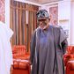 Ondo state governor, Rotimi Akeredolu meets President Muhammadu Buhari at Aso Rock. [Twitter/BashirAhmaad]