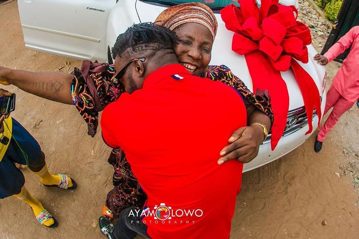 DJ Kaywise presents SUV to his mother [Instagram/DJKaywise]